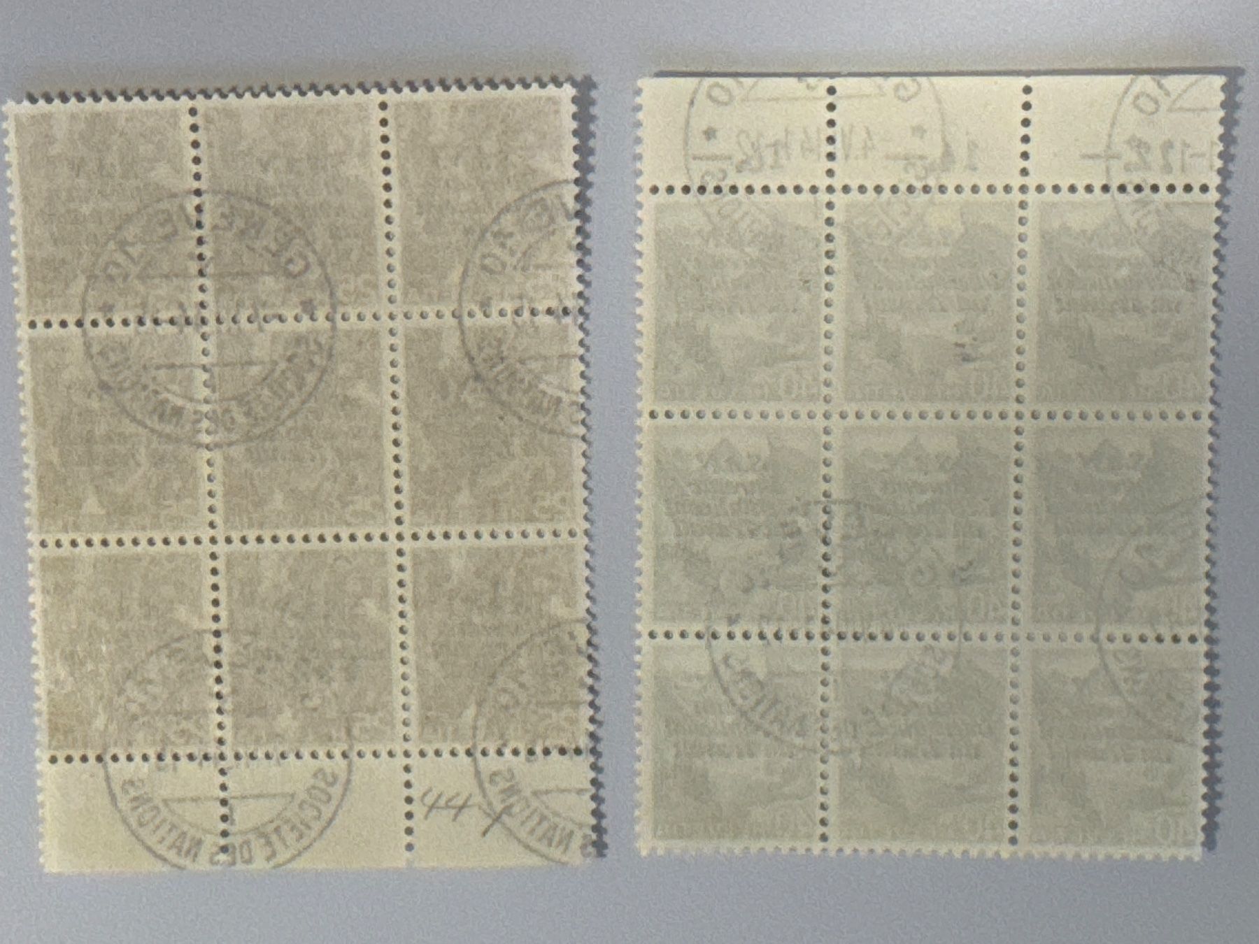 Alle Briefmarken: 1936 Dienstmarke SDN, Voll Stempel – Gebraucht aus Küssnacht am Rigi von POSTOMASTER 1