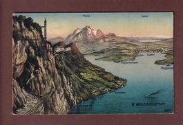 BÜRGENSTOCK und Umgebung - Vogelschau - 1920