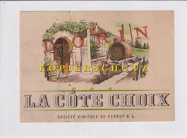 Etikette für Wein - La Côte Choix (Dorin) /bd