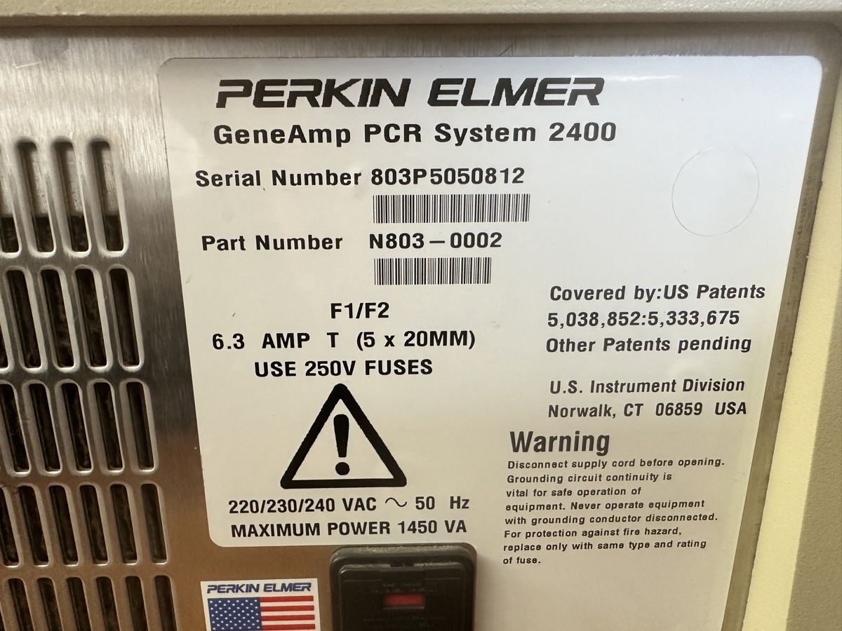 Messen: Perkin Elmer GeneAmp 2400 PCR System – Gebraucht aus Basel von MaschinenSchweiz 1