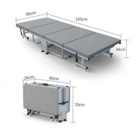 Lit pliable avec matelas couchage 80 cm
