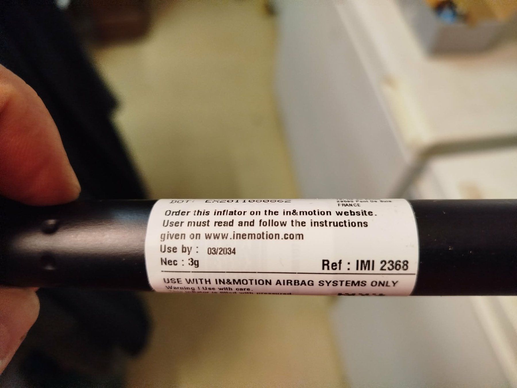 Accessori per altri veicoli: Cartouche pour airbag moto – Usato da La Chaux-de-Fonds venduto da Emmaus2300CDF 2