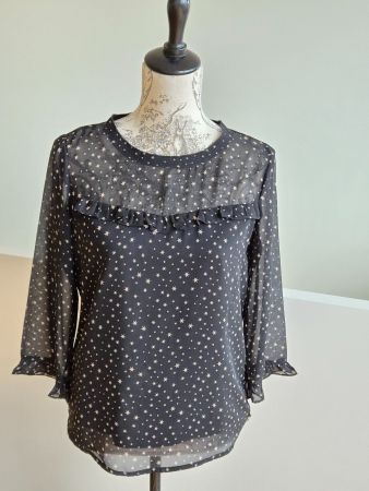 Damen Bluse Sternenprint Grösse S