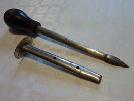 Vintage TROKAR Messer gegen Pansenaufgasung bei Rindern