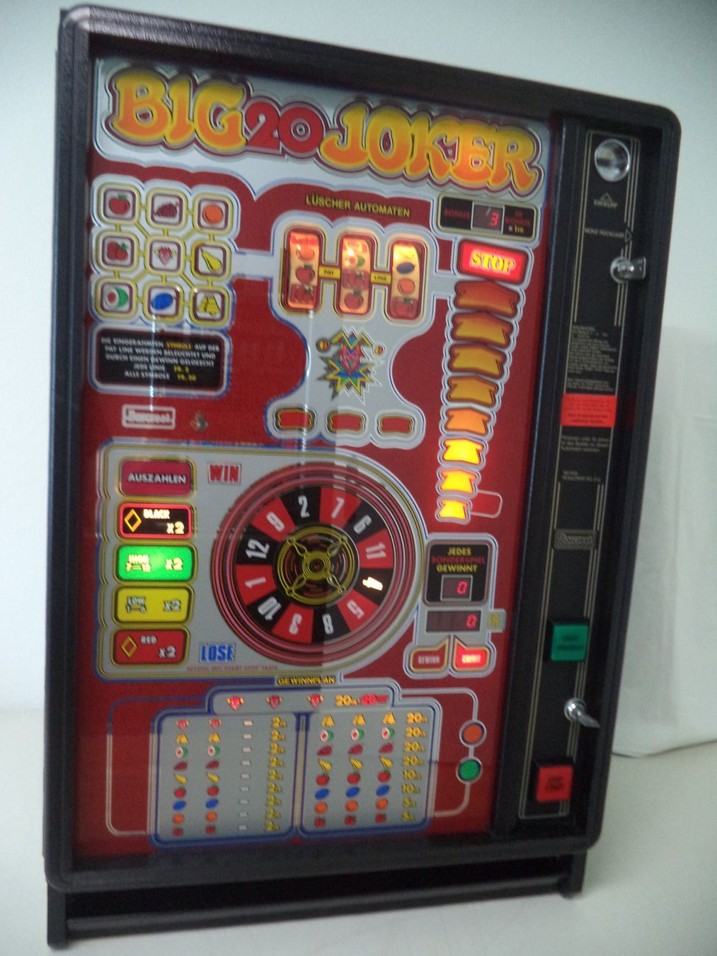 Spielautomaten: BIG 20 JOKER 1.-/ 2.-/ 5.- Fr. – Gebraucht aus Adlikon b. Regensdorf von Max3
