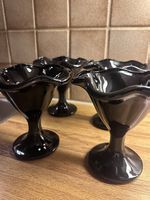 Schwarze Dessertgläser / Eisbecher (Set)  
