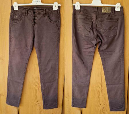 Vintage NILE Jeans braun geknöpft leichter Stretch S+ (SVT)