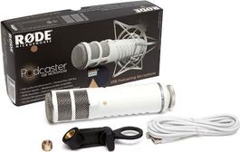 RØDE Podcaster Mikrofon + Halterung (flexibler Arm)