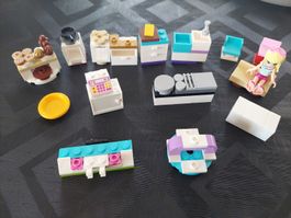Div. Lego Friends Möbel und Figur. 