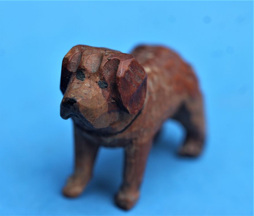 Handgemachte Hund Holzschnitzerei - Familien-Statuen Für Hundeliebhaber