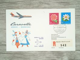 TR100 Enveloppe + Timbre  Suisse 1965