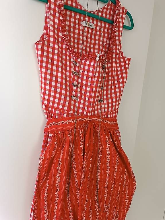 Vestiti: Almsach Dirndl rot Gr. 38-40 – Usato da Uster venduto da carolin.z 1