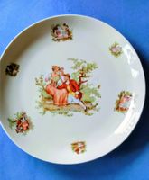 antique assiette peint, 7dessins,  sehr alter Teller,