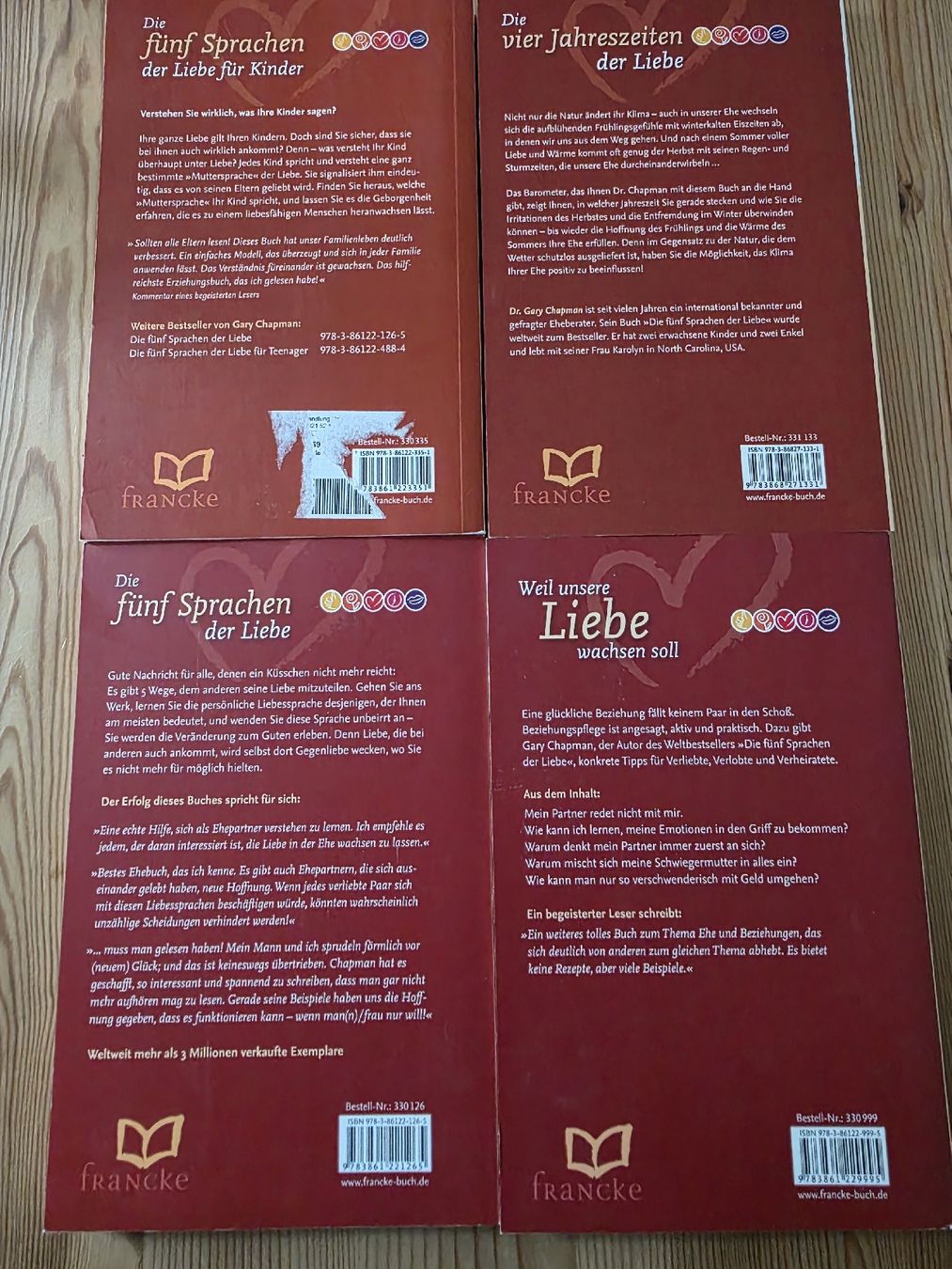 Libri: Gary Chapman Bücher Set – Usato da Gais venduto da ste_y6ps 1