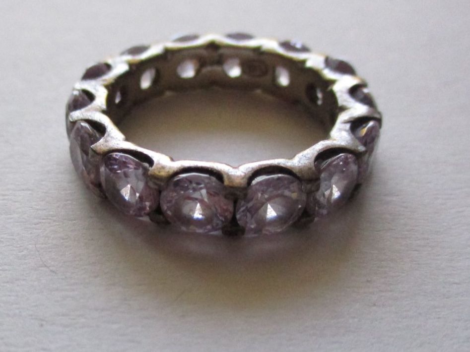 Anelli: Bague argent 925 avec pierres améthystes – Usato da La Sarraz venduto da vic_v6kz