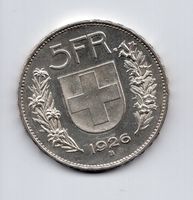 (2530) CH, 5 Franken 1926, Tell, top stgl