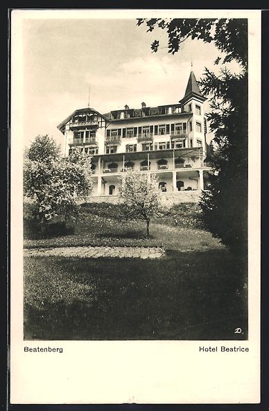 Cartes postales: AK Beatenberg, Hotel Beatrice, 1920 – D'occasion à Berlin par bartko-reher
