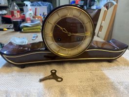 Stilvolle antike Chemine Uhr lackiert Holz (S)