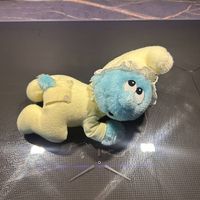 Vintage bébé schtroumpfs, schlumpf peluche, nickel