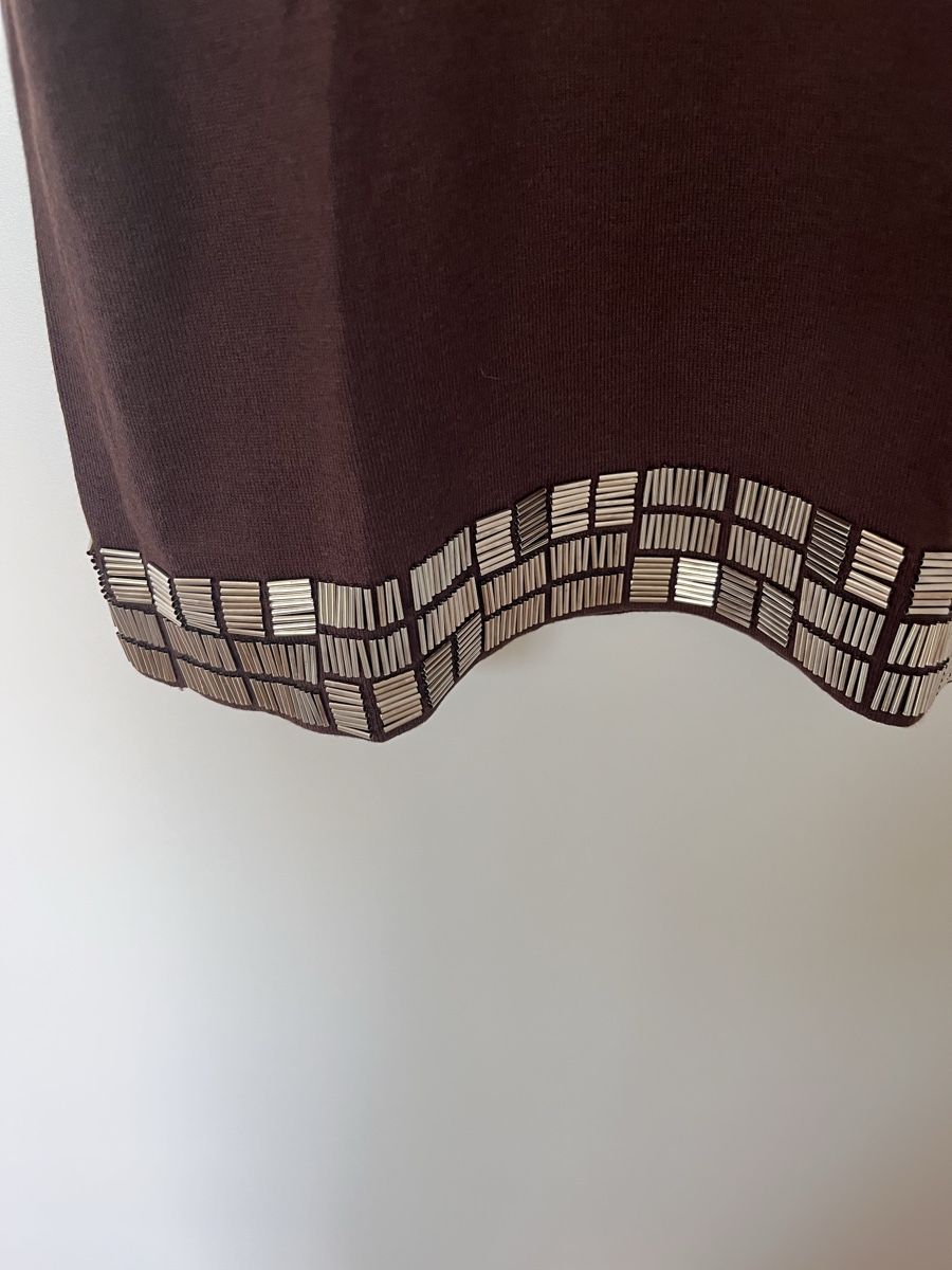Luisa Cerano Tops: Top LUISA CERANO marron taille 36 orné de perles – Neuf (Voir description) à Givrins par sab_k2f9 5