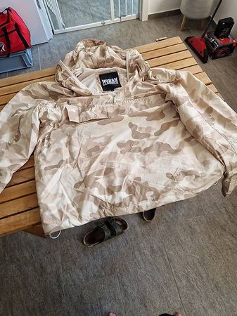 Herren Anorak NEU Gr. XL Sand Camo 