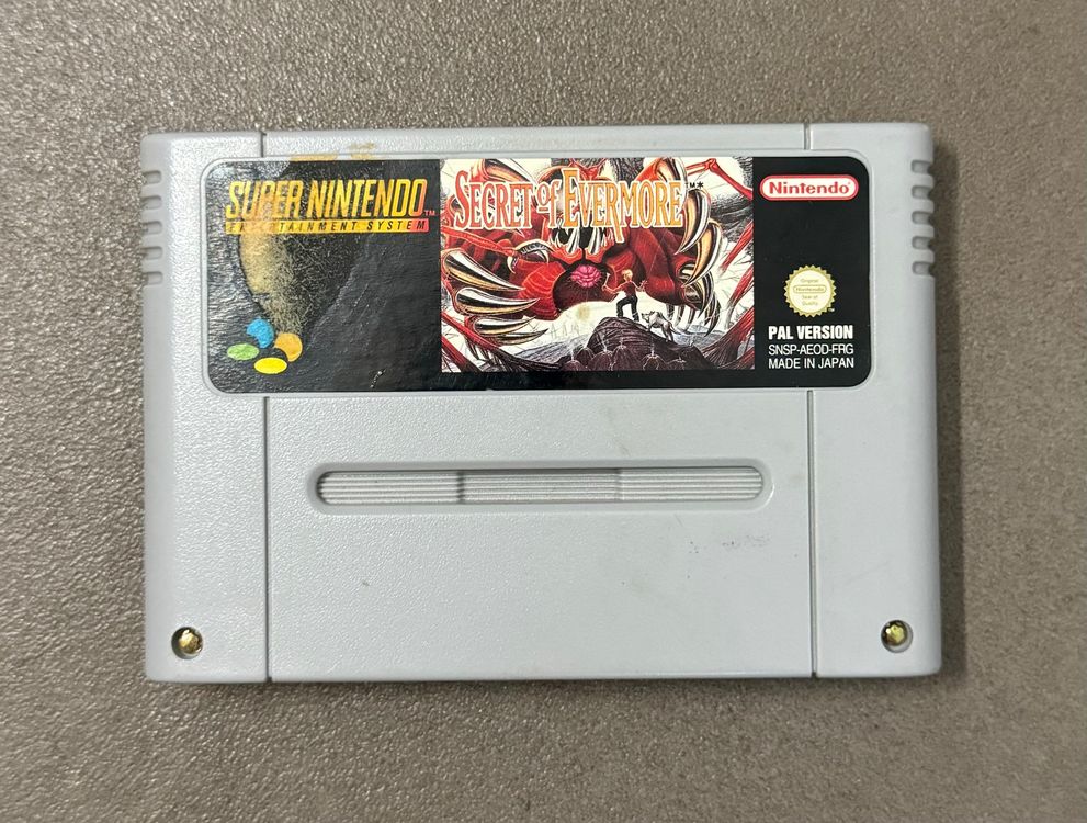 Nintendo Giochi: SNES Secret of Evermore - schnelle Lieferung! – Usato da Birsfelden venduto da Dealgoenner24