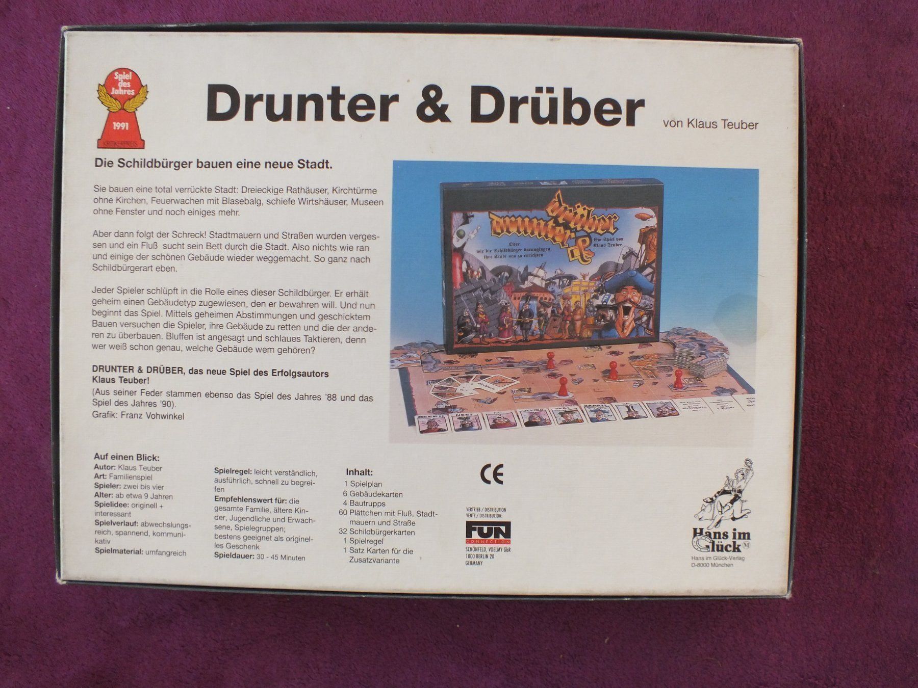 Giochi: Spiel -  Drunter & Drüber von Klaus Teuber – Usato da Müllheim Dorf venduto da Seeeule01 6