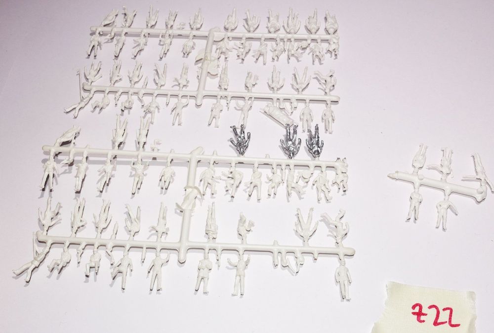 100 Figuren Für Modelleisenbahnen – Lebensecht Bemalt Im HO-Maßstab