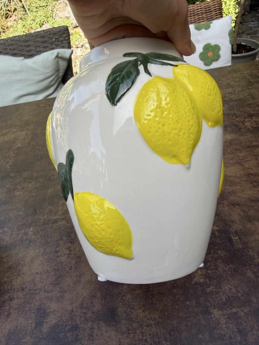 Vasi & Recipienti: Dekorative Zitronenvase, 18cm gross – Usato da Pfäffikon ZH venduto da lenaviktoria 2