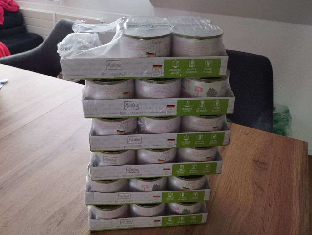 MjamJam 34x200G Huhn mit Wildlachs Katzenfutter | Kaufen auf Ricardo
