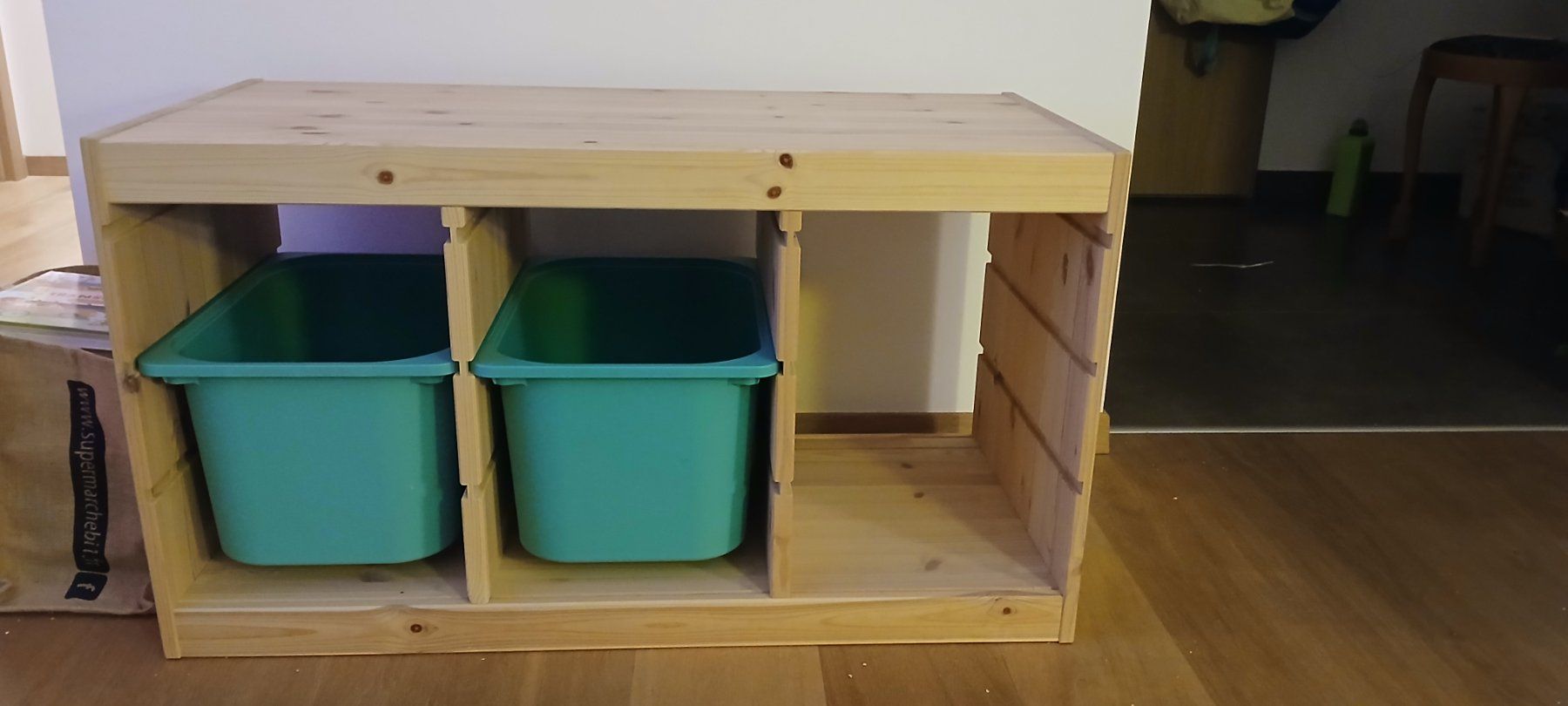 Cassettiere: Etagère de rangement Trofast - pin clair – Usato da Etoy venduto da Baschtiii 1