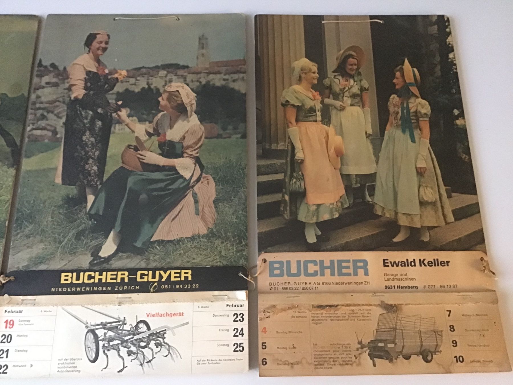 Kalender: Bucher-Guyer Aebi Rapid Kalender Werbung Vintage Traktor – Gebraucht aus Lichtensteig von Babeli 3