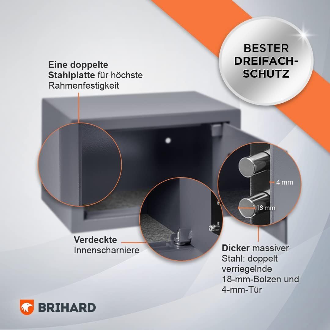Tresor: Home Tresor Safe mit Doppelbartschloss Sicherheits Safe 11L – Neu und originalverpackt aus Herisau von Zevora 5
