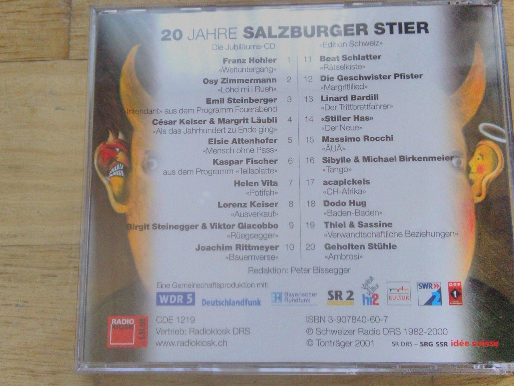 CDs: 20 Jahre Salzburger Stier – Gebraucht aus St.Galllen von elkaphone 5