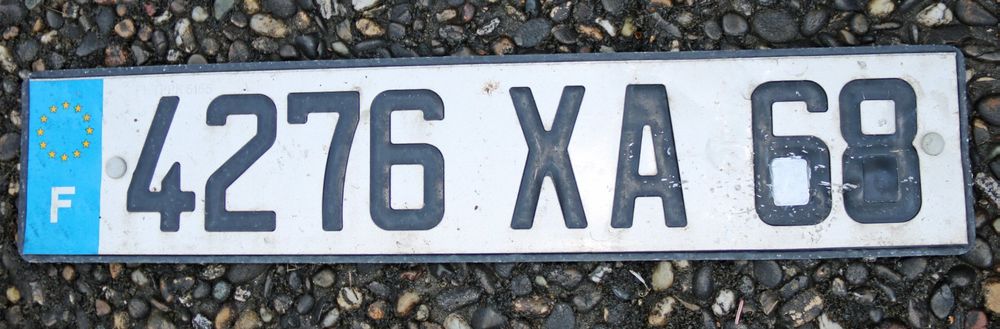 Lot De 4 Autocollants Plaque Immatriculation Département 68 (Haut-Rhin) Avec Logo Alsace - Dimensions Officielles 45x100 Mm, Fabrication Française - 5
