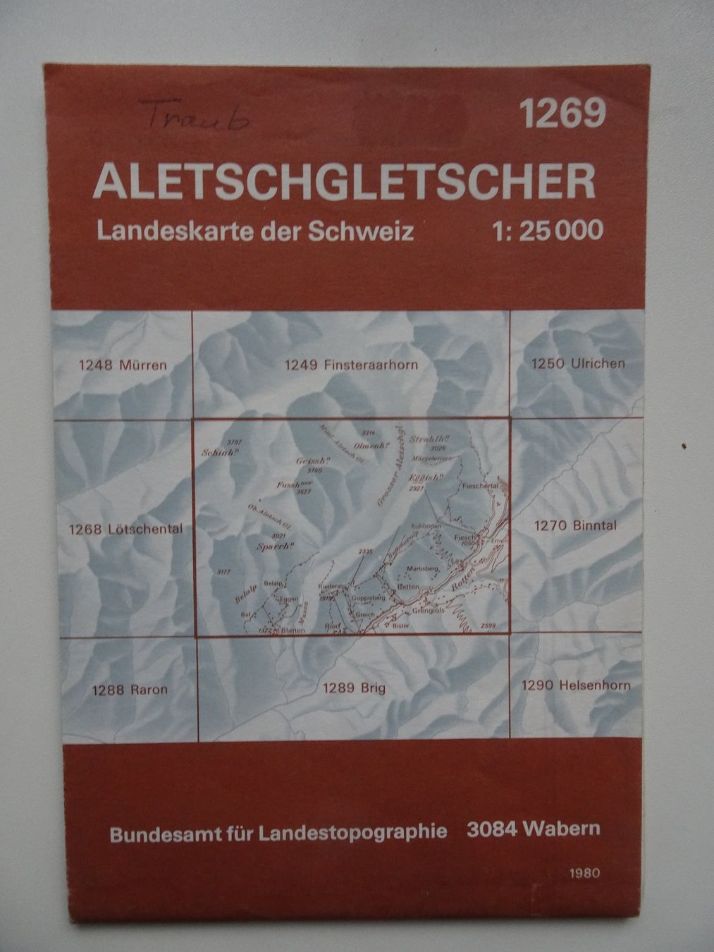 Cartes géographiques & atlas: Aletschgletscher - 1:25000 – D'occasion à männedorf par purzelchen