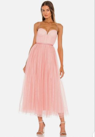 Robe de soirée rose poudré ,Sau Lee taille S