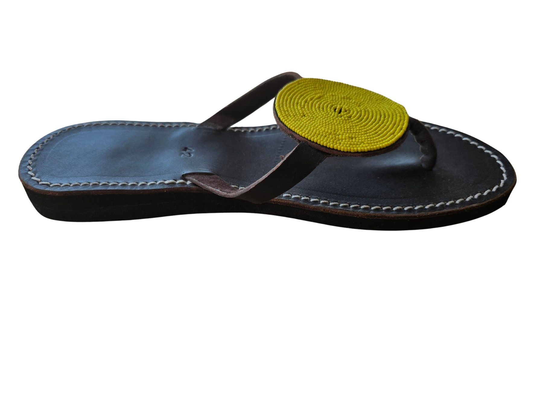 Damenschuhe: Handgemachte Leder-Sandalen - Gelb 42 – Neu und originalverpackt aus Brione s. Minusio von Littleninja 2