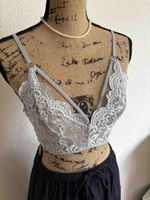 Bralette Spitze hellblau Groesse M Zustand gut
