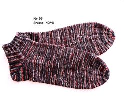 Sneaker - Socken handgestrickt  Gr.40/41  Nr.95