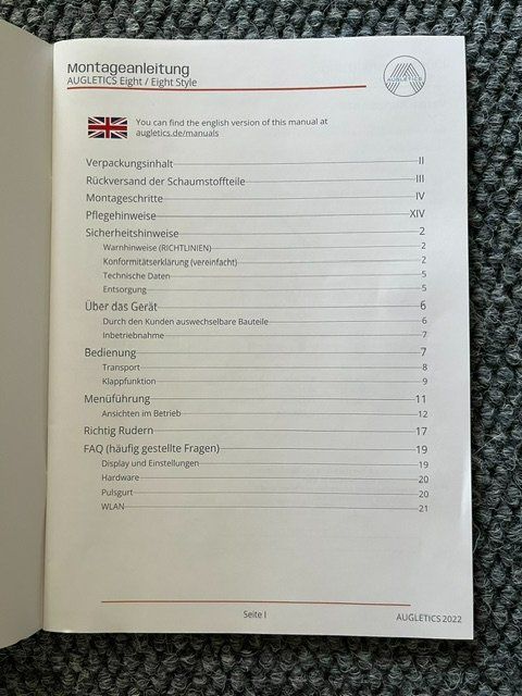 Hometrainer: Rudergerät Augletics Eight Style – Usato da Erlinsbach SO venduto da Papuli 6