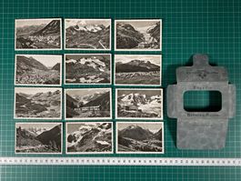Alte Souvenir Photo Mappe, Engadin, Bernina Route, Tourismus