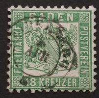Baden Mi-Nr.21 gestempelt mindestens 700 Fr