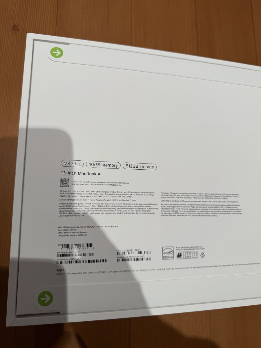 Apple Macbook Air M4 16 GB RAM 512GB (Neu und originalverpackt) in ...