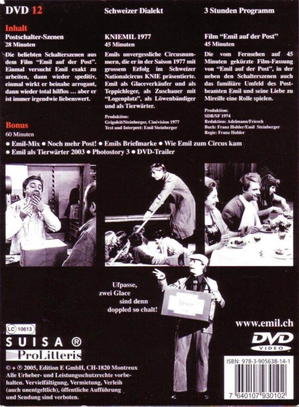 Tutti i DVDs: Emil - Vo de Poscht zum Circus – Usato da Brunnen venduto da Barfly5 1