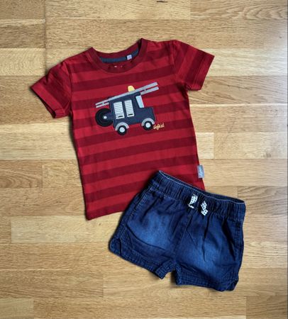 Set T-Shirt & Sommerhose Gr. 80 - Top Zustand 