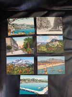 7 Vintage Ansichtskarten aus der Luzern