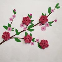 5 Stück Blumen gehäkelt, fleurs crochet, fiori uncinetto 002