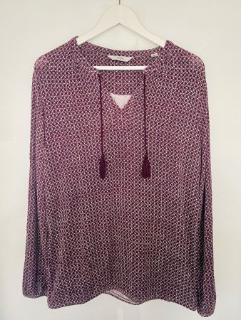 TCM TUNIKA / BLUSE / SHIRT - BORDEAUX / DUNKELROT - GR 44/46