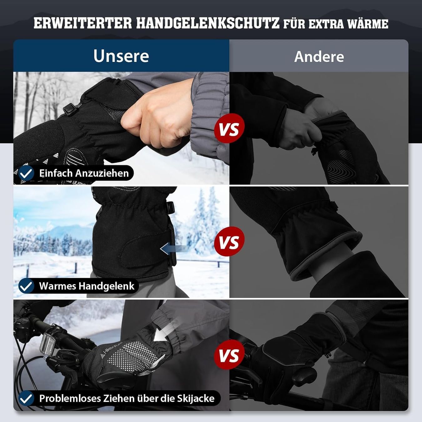 Guanti & manicotti: Winterhandschuhe- [Mit 3M Thinsulate Insulation] Gr. M – Nuovo e nell'imballaggio originale da Nuglar venduto da SaleRitter 6
